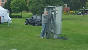 Thank you JP Electric for helping with set up and tear down for HarborFest!