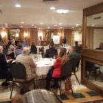 Members of the Marquette West Rotary Club enjoyed hearing from Cancer Care of Marquette County.