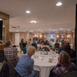 Rotarians asked some great questions during the presentation.