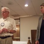Former Marquette West Rotary President Jim Becker addresses the club.