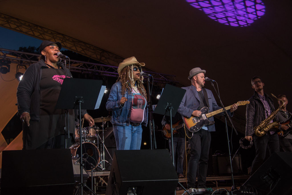 Bumpus playing at the 2019 HarborFest