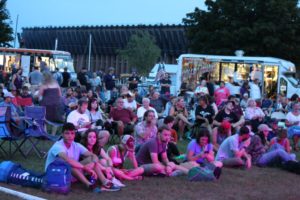 The crowd gathered at HarborFest