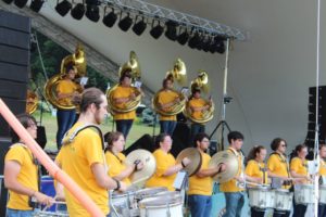 The Tubas took the stage for this surprise performance