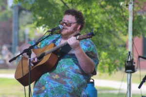 The Daydreamers lead singer performing