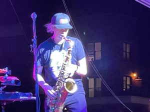 Bumpus Sax Player blowing the crowd away!